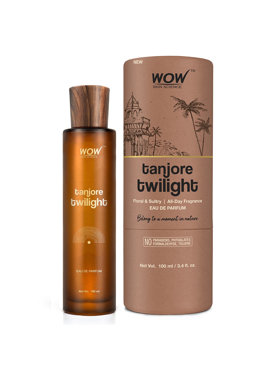 

WOW SKIN SCIENCE Tanjore Twilight Eau De Parfum - Valentine's Day Gift - 100 ml, Brown