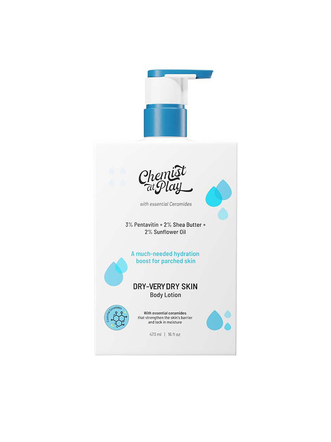 

Chemist at Play Dry-Very Dry Skin Body Lotion with Ceramides & Shea Butter - 473ml, White