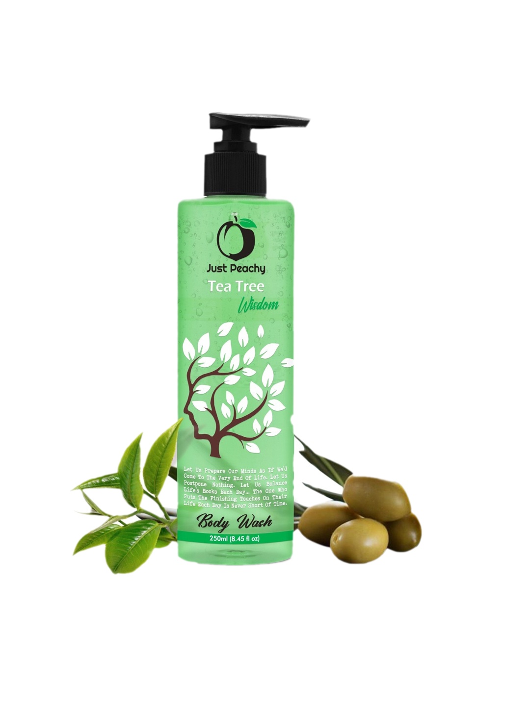 

Just Peachy Tea Tree Wisdom Body Wash 250ml, Green