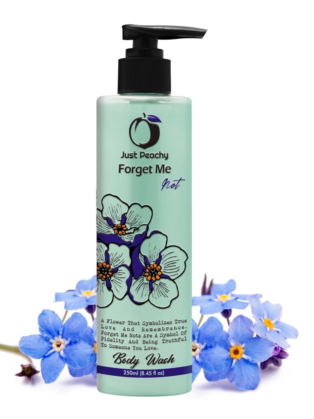 

Just Peachy Forget Me Not Body Wash 250ml, Blue