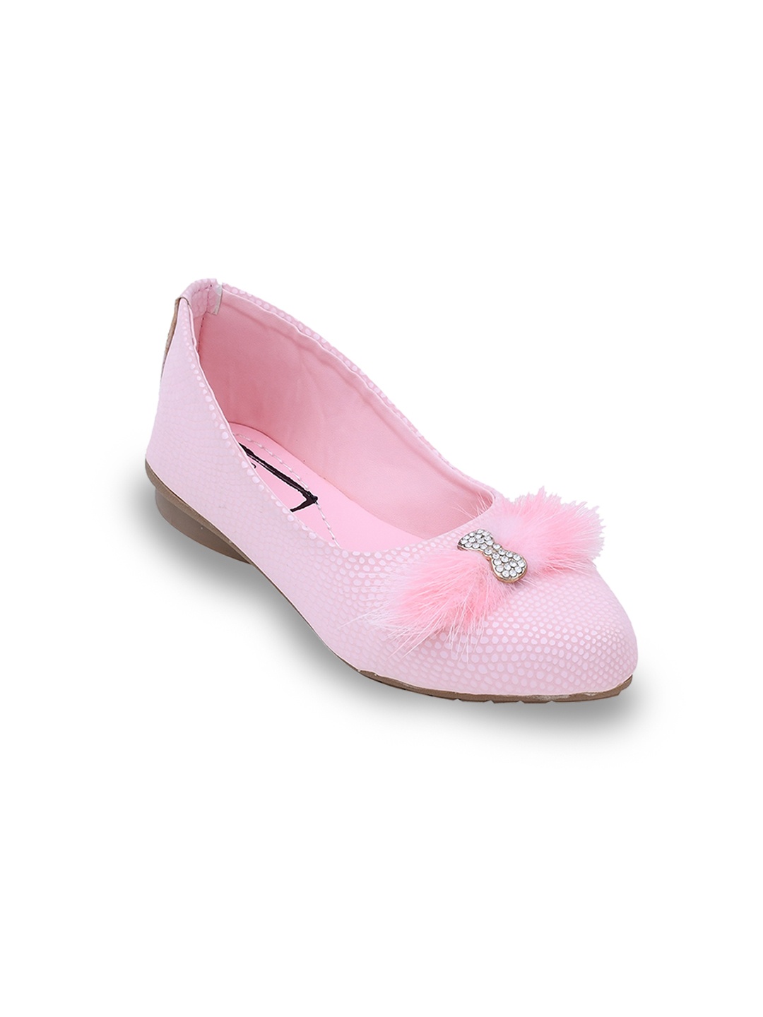 

Buckled Up Girls Pink Ballerinas Flats