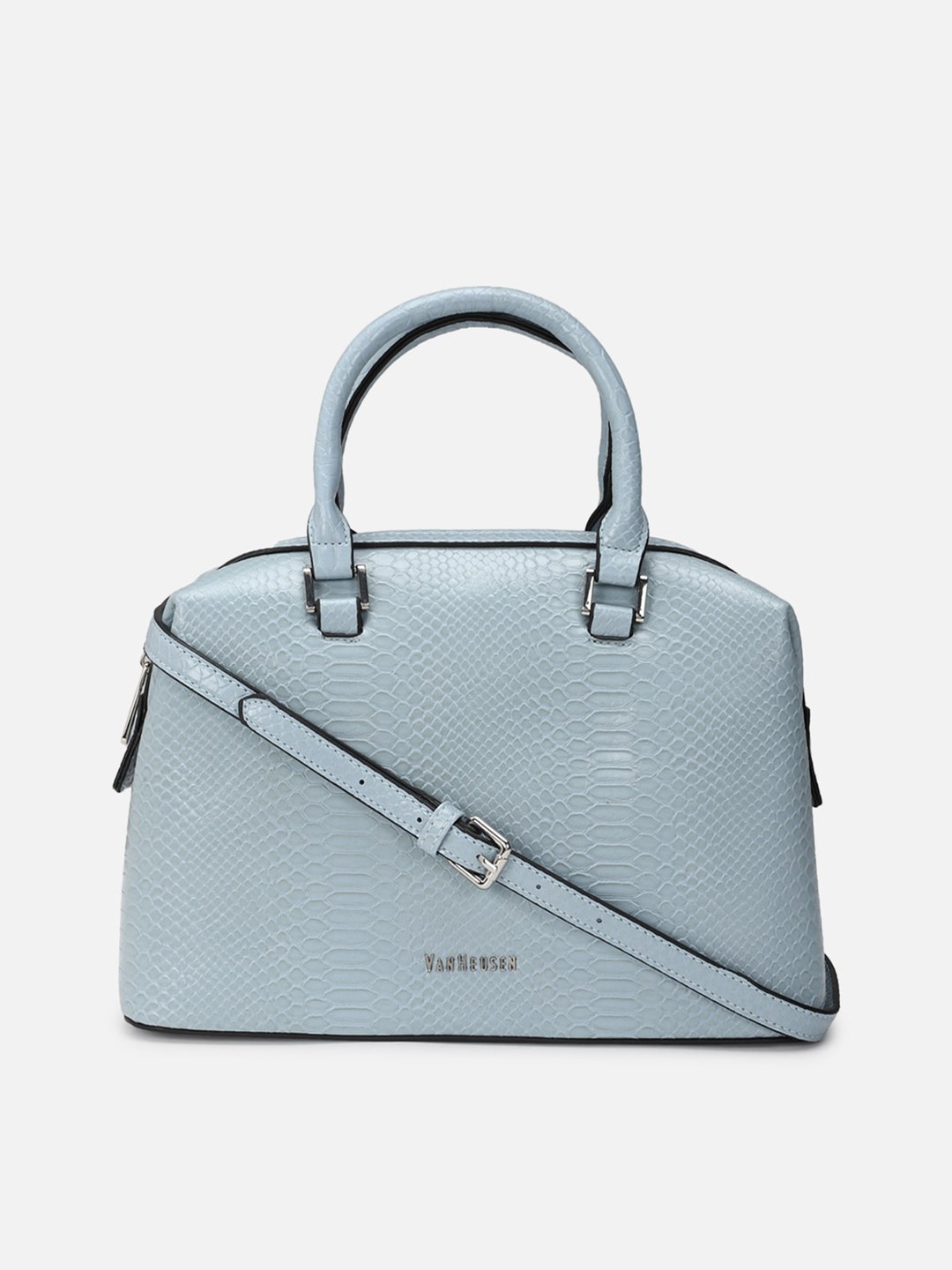 

Van Heusen Woman Textured PU Structured Satchel, Blue