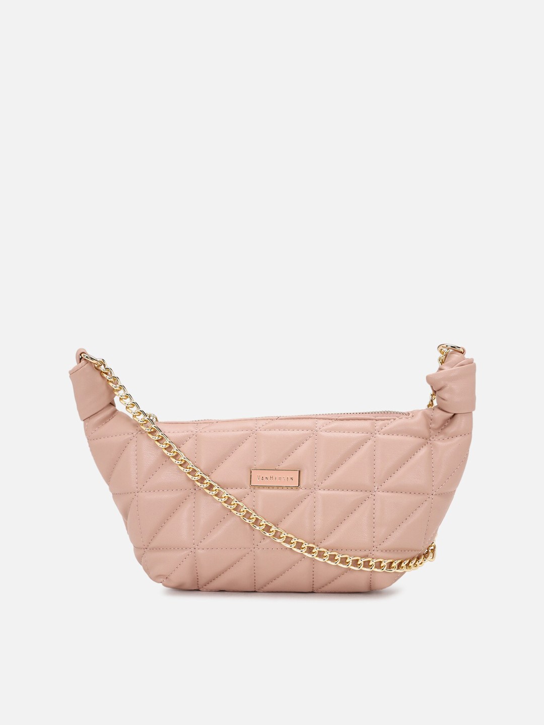 

Van Heusen Woman PU Structured Sling Bag with Quilted, Pink