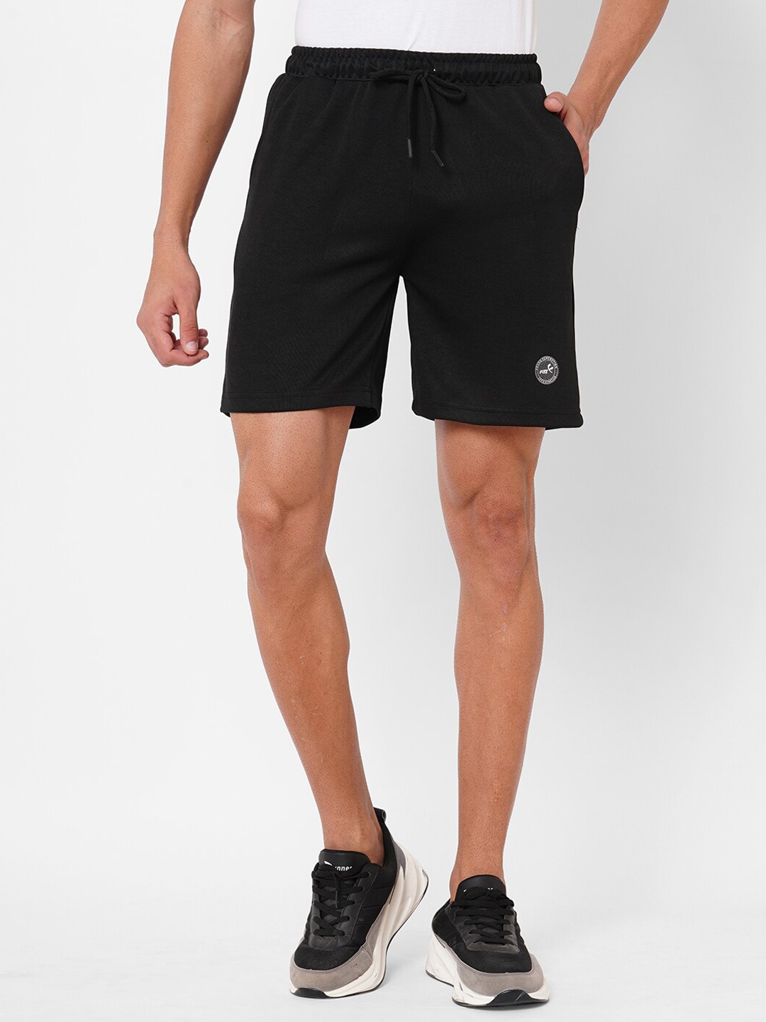 

FiTZ Men Running e-Dry Technology Shorts, Black