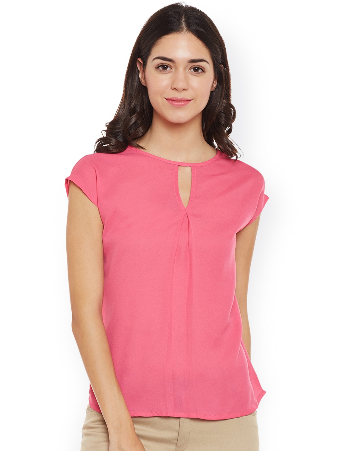 

WISSTLER Women Pink Solid Top