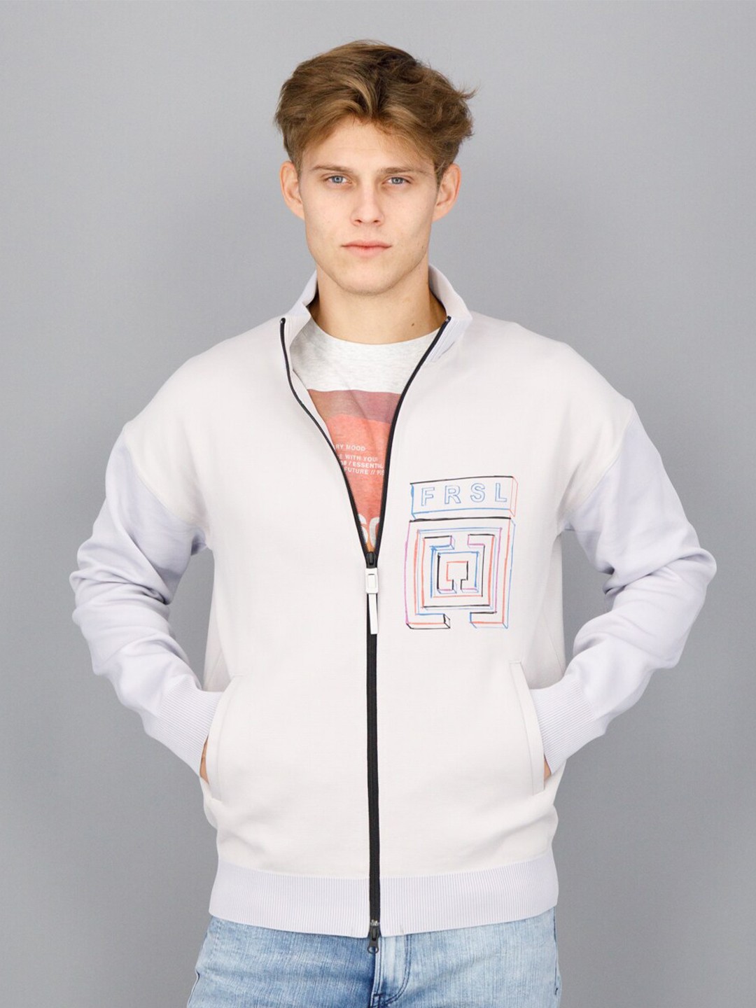 

FREESOUL Men Graphic Printed Sweatshirt, Off white