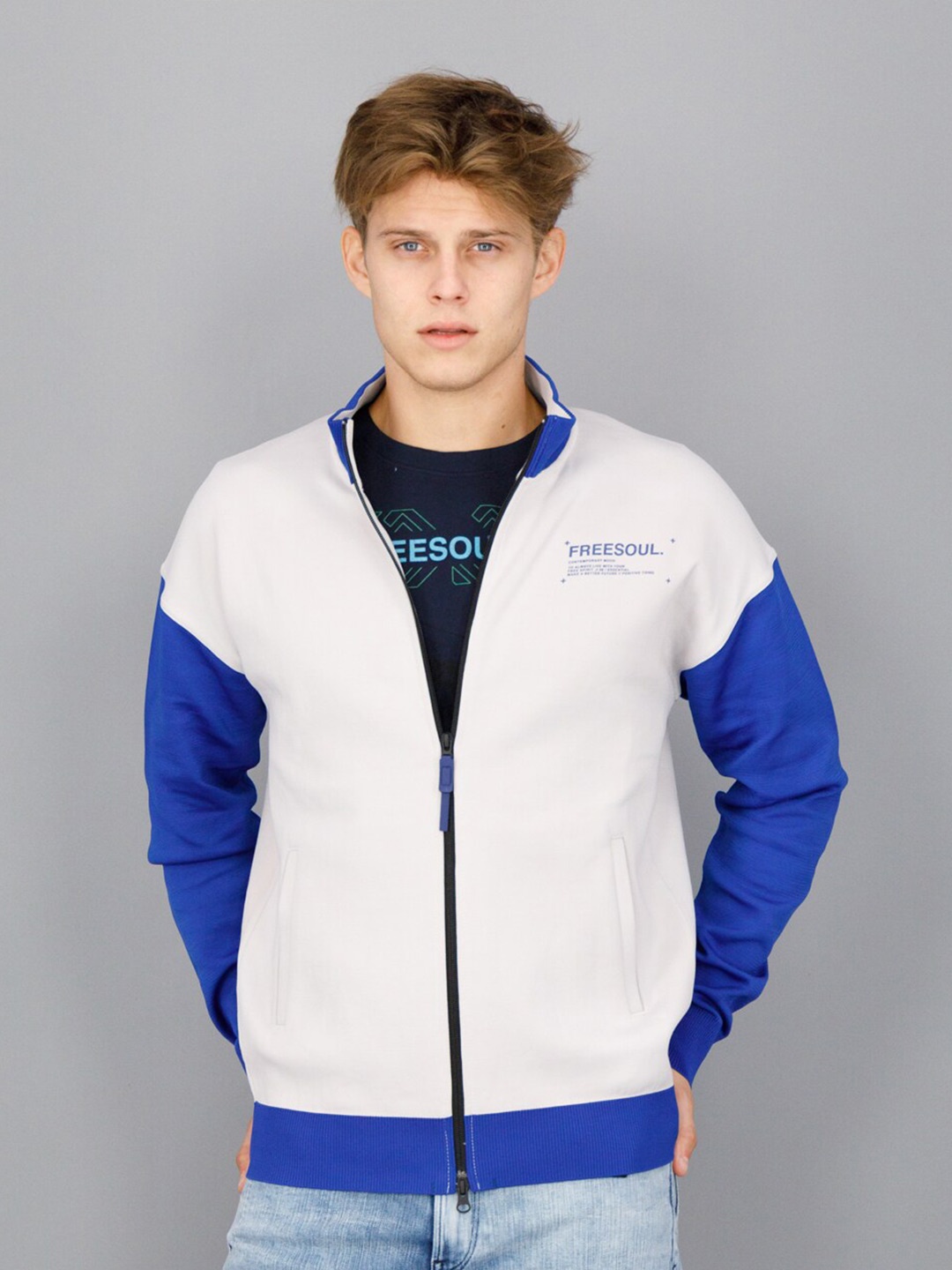 

FREESOUL Men Graphic Printed Sweatshirt, Off white