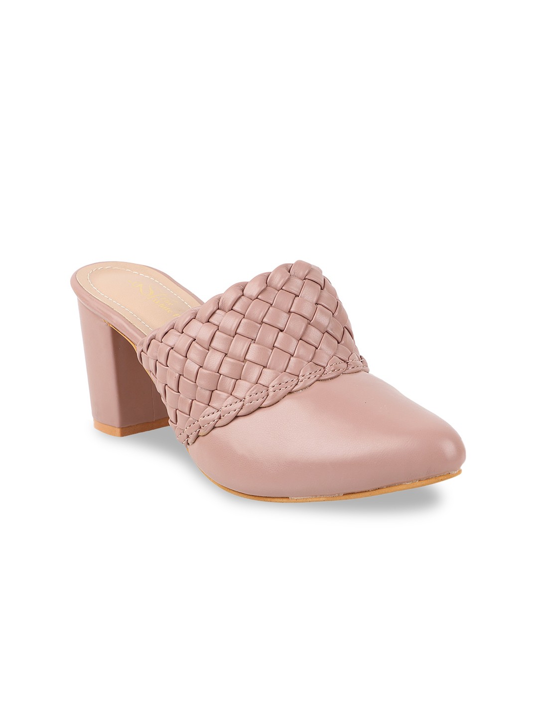 

THE WHITE POLE Women Block Mules, Nude