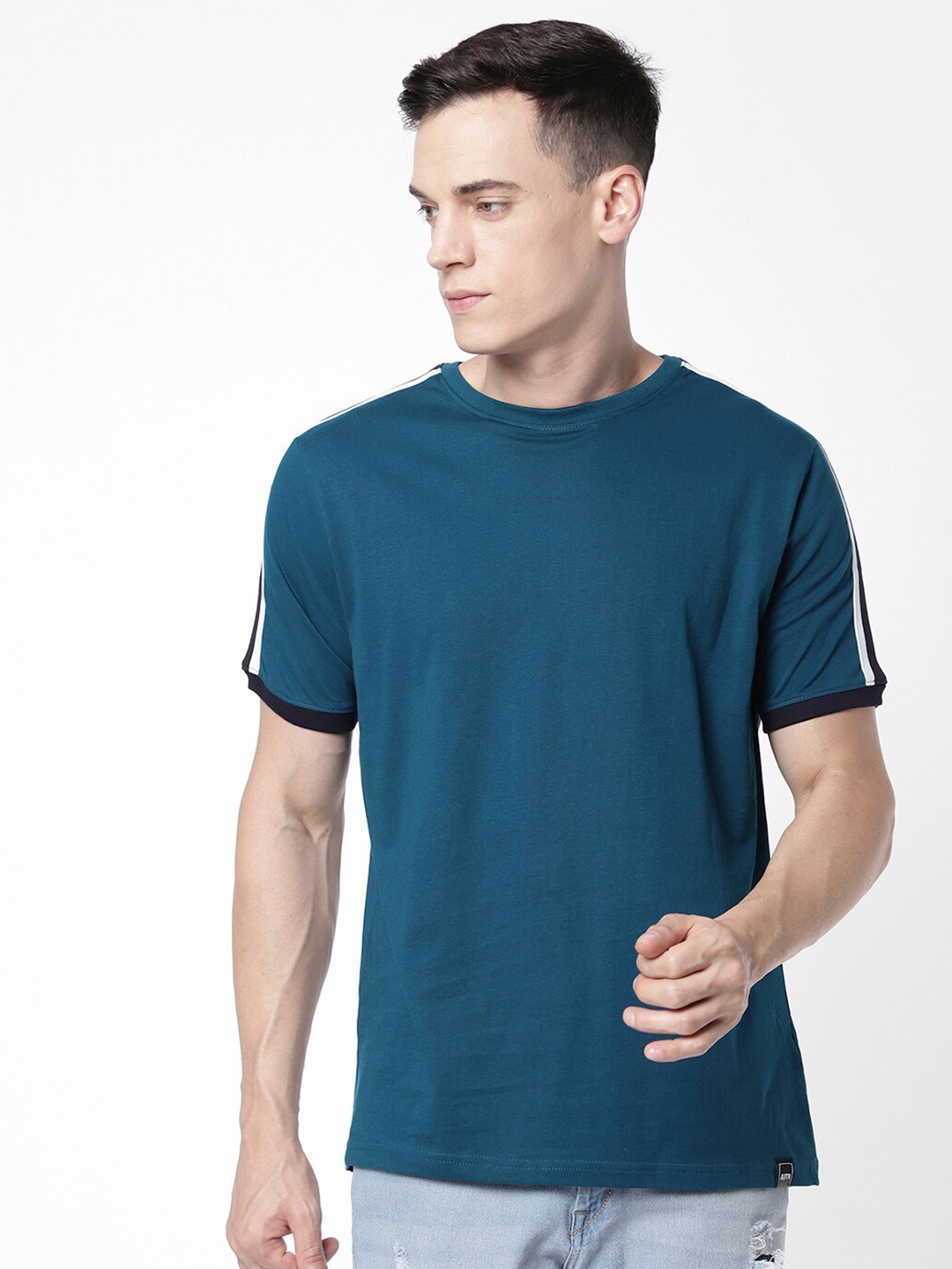 

R&B Men Cotton T-shirt, Na