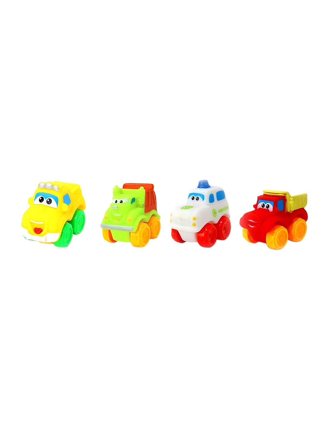 

CHOCOZONE Kids Set Of 4 Toy Vehicles, White