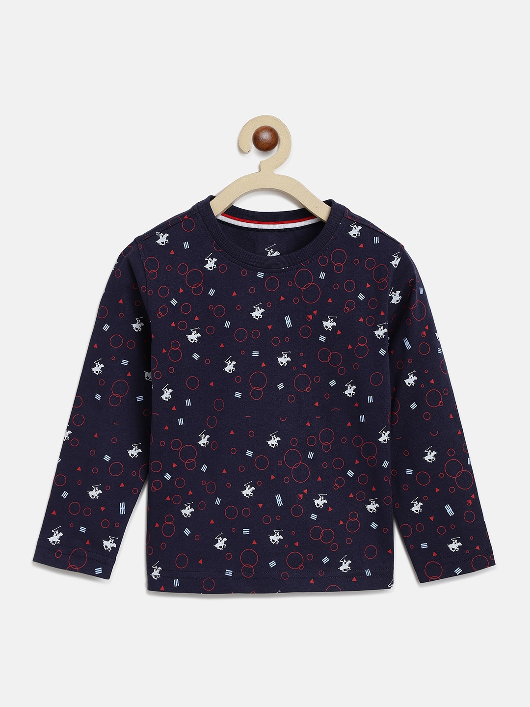 

Beverly Hills Polo Club Boys Printed Round Neck T-shirt, Navy blue