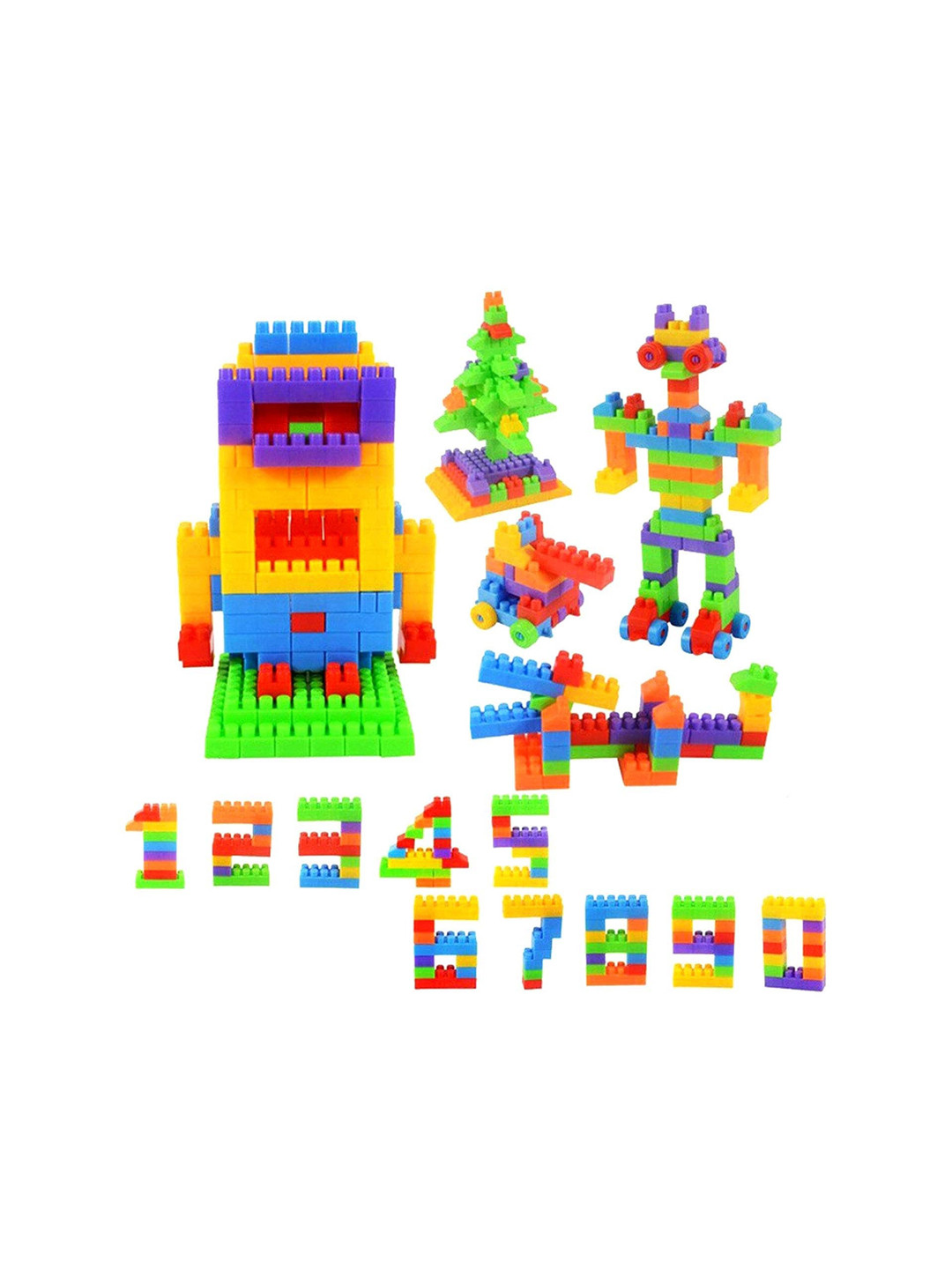 

CHOCOZONE Kids Blocks STEM Educational Building Block Toys, Red