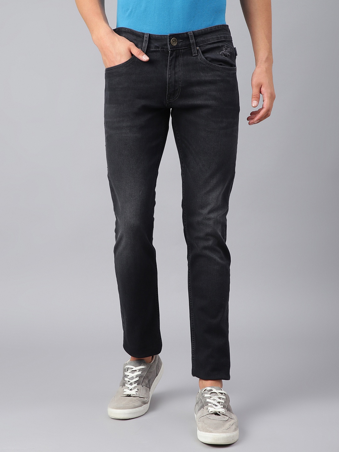 

Beverly Hills Polo Club Men Skinny Fit Light Fade Jeans, Black