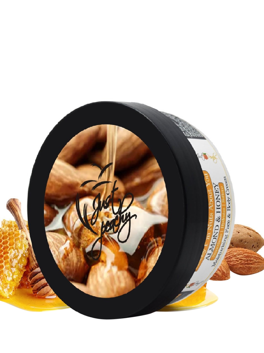 

Just Peachy Honey I'm Nuts About You Almond Honey Face & Body Cream 200 gm, Beige