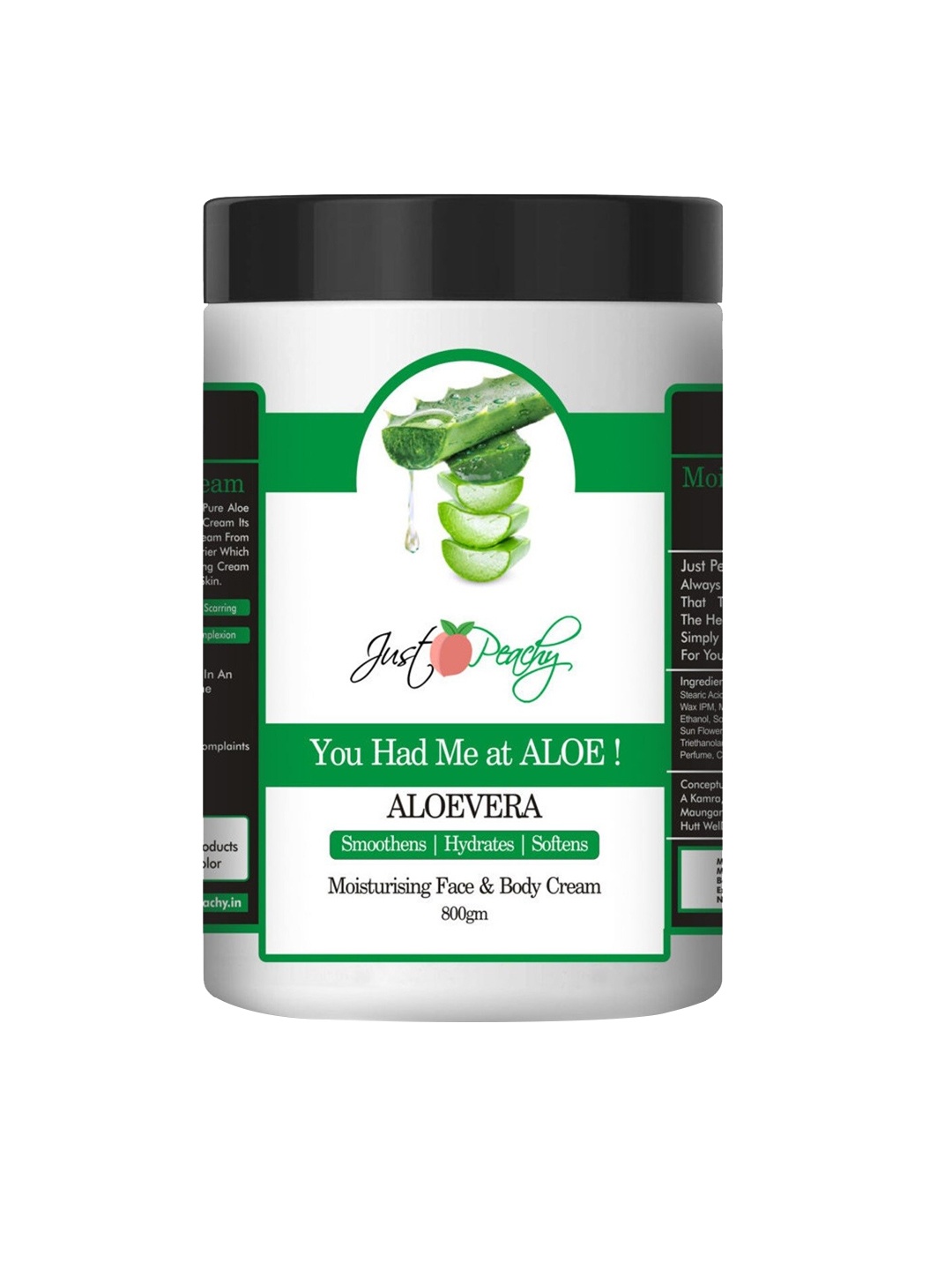 

Just Peachy You Had Me At Aloe Face & Body Cream 800gm, Green