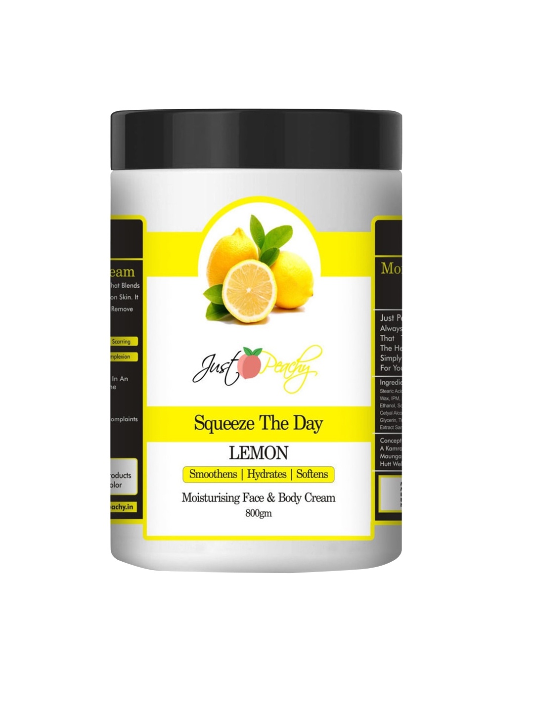 

Just Peachy Squeeze The Day Lemon Face And Body Cream 800gm, Yellow