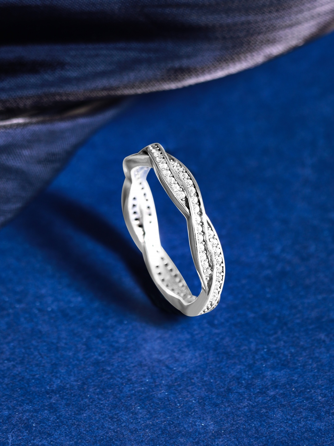 

Rubans 925 Sterling Silver The Tangle And Detangle Of Zircons Ring