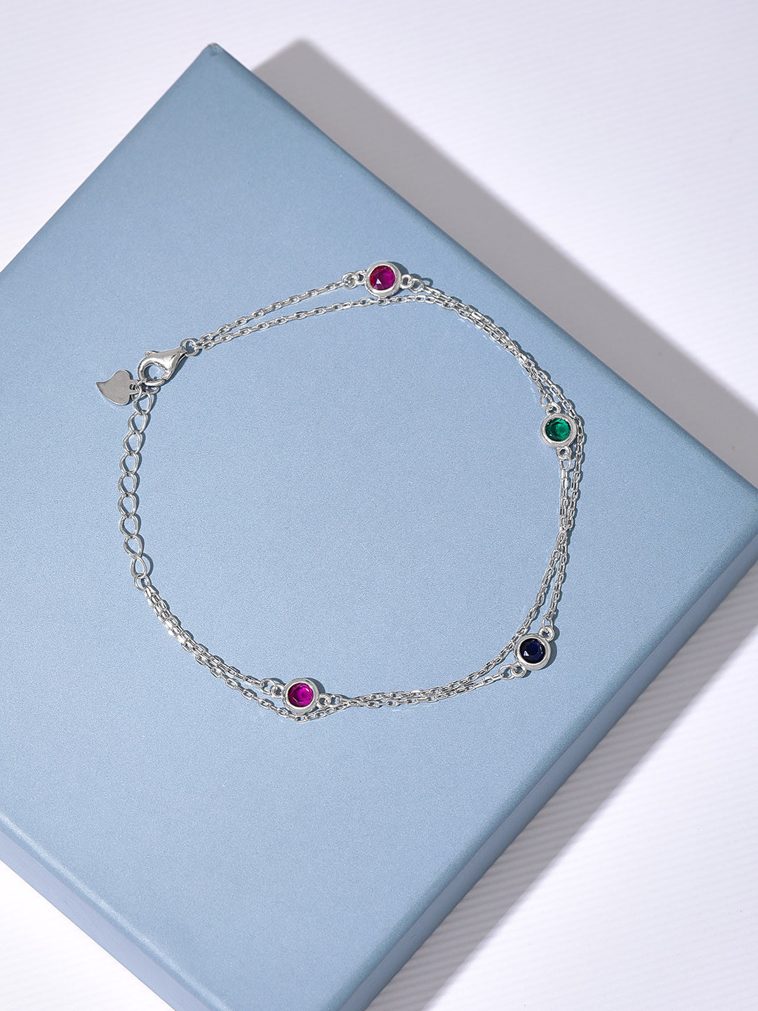 

Rubans 925 Sterling Silver The Circles Of Colours Bracelet