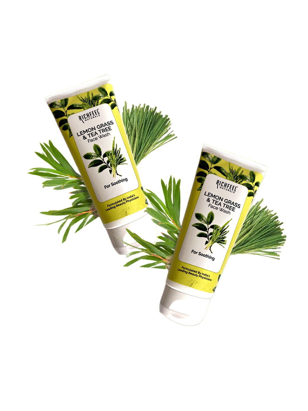 

Richfeel Set Of 2 Lemon Grass & Tea Tree Face Wash 200 ml, Yellow