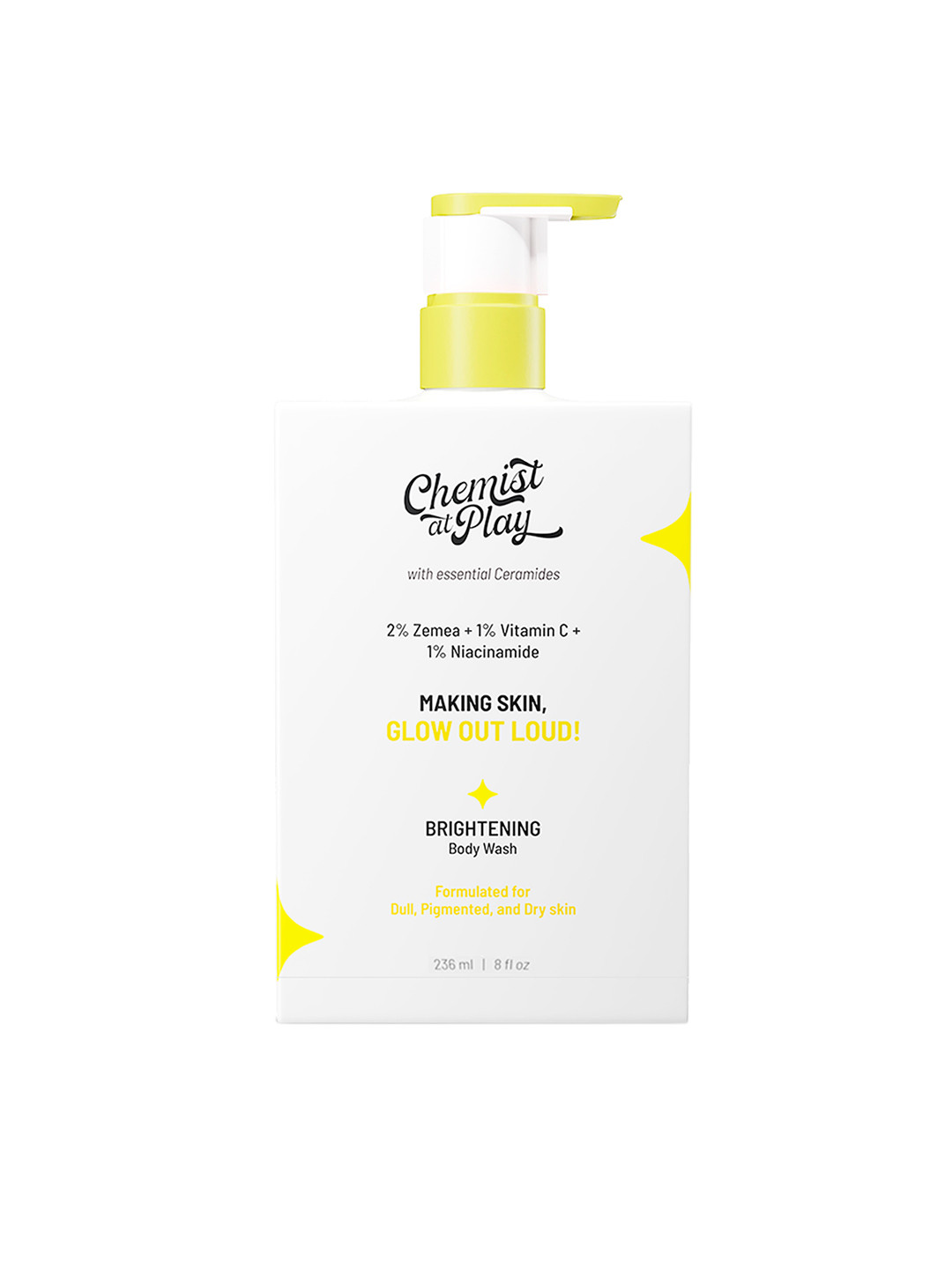 

Chemist at Play Dry Skin Brightening Body Wash with Ceramides 236 ml, White