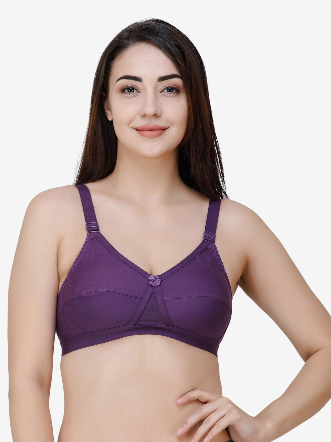 

College Girl Non Padded Everyday Bra, Purple