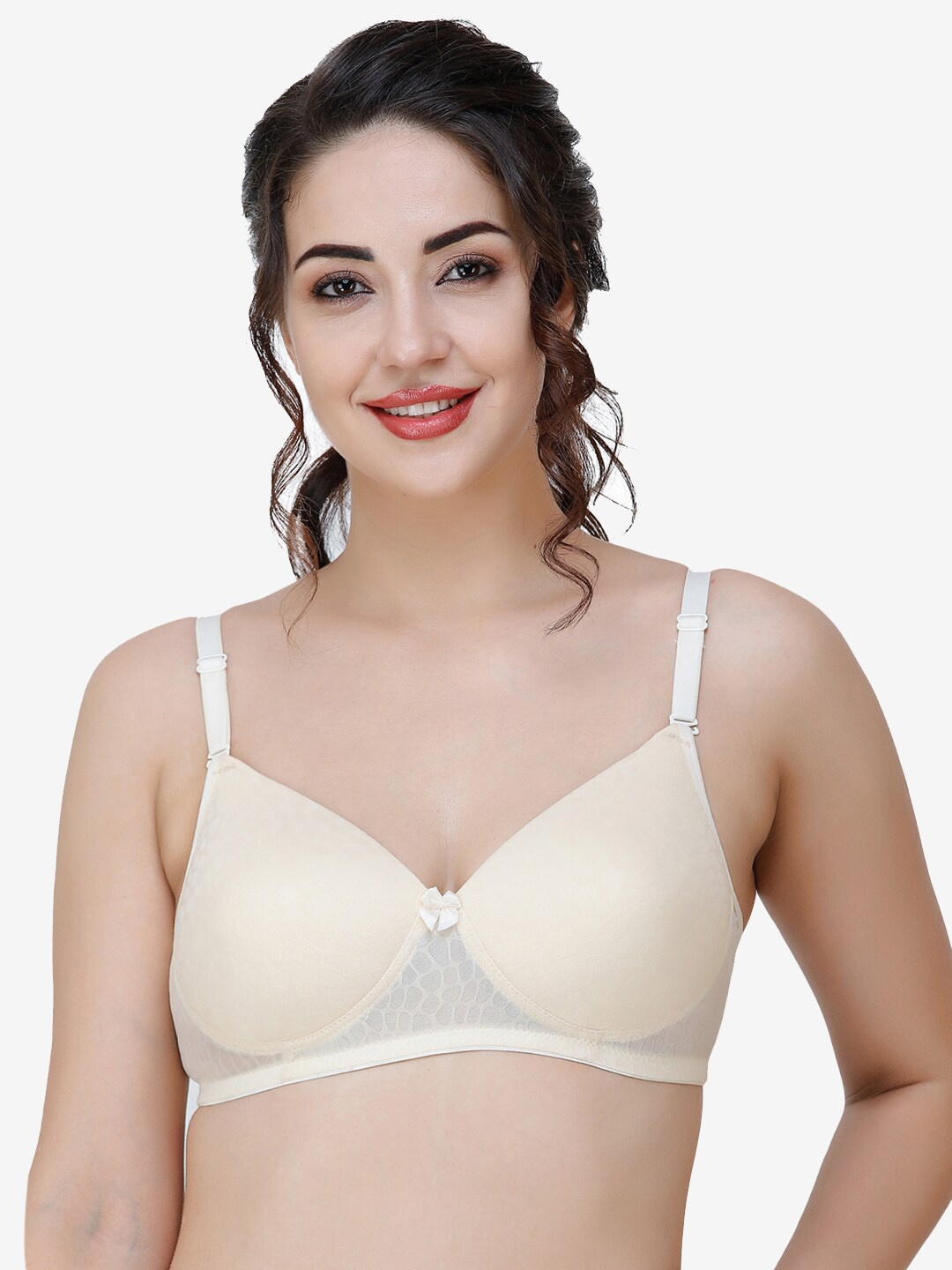 

College Girl Heavily Padded T-shirt Bra, Beige