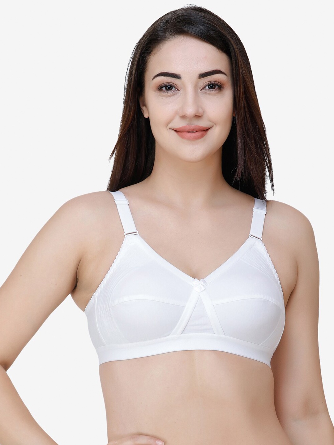 

College Girl Non Padded Everyday Bra CG-UltraKross-White
