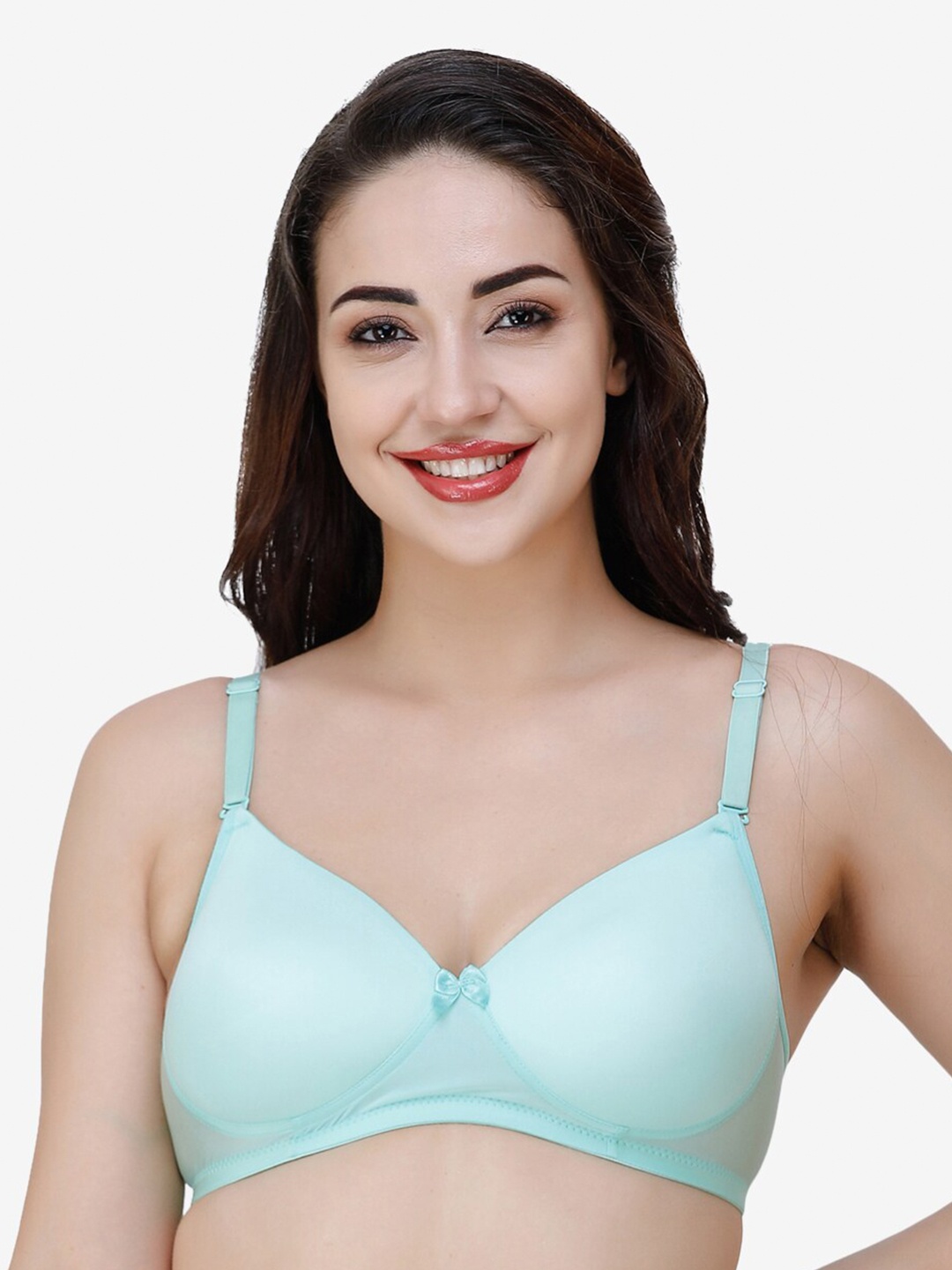 

College Girl Heavily Padded Seamless T-shirt Bra CG-Hellopad-203, Green