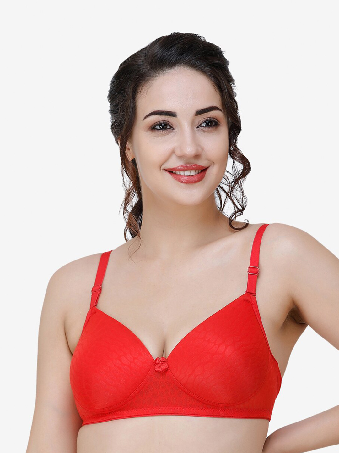 

College Girl Heavily Padded Seamless T-shirt Bra CG-Coolpad-Red