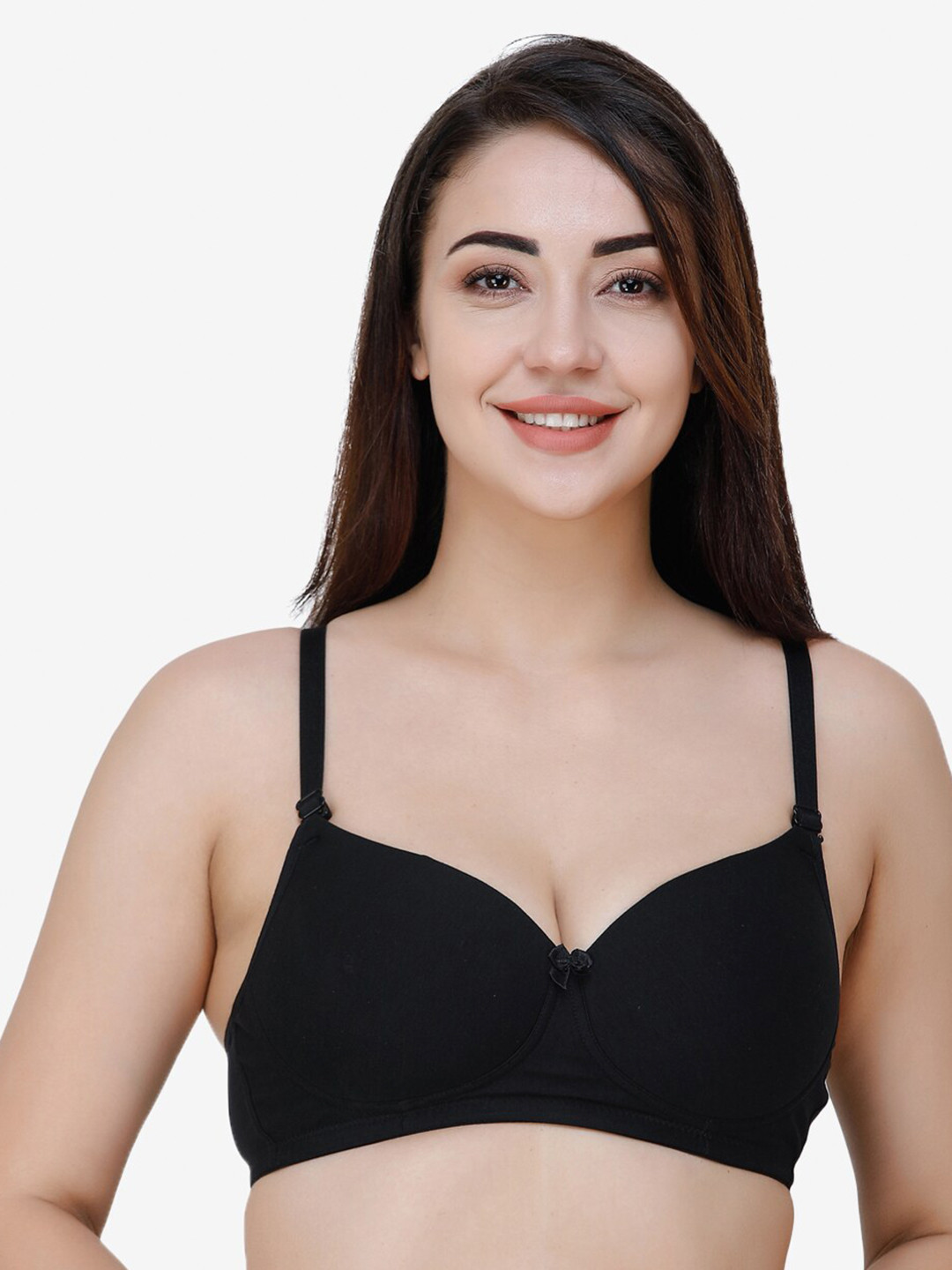 

College Girl Heavily Padded Seamless T-shirt Bra CG-MylloPad-Black
