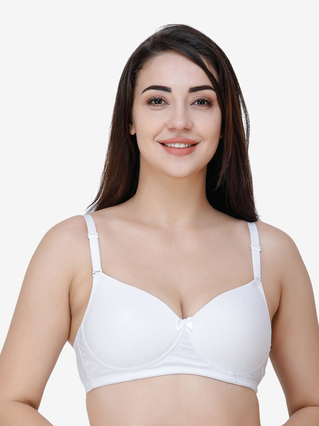 

College Girl Heavily Padded Seamless T-shirt Bra CG-MylloPad-White