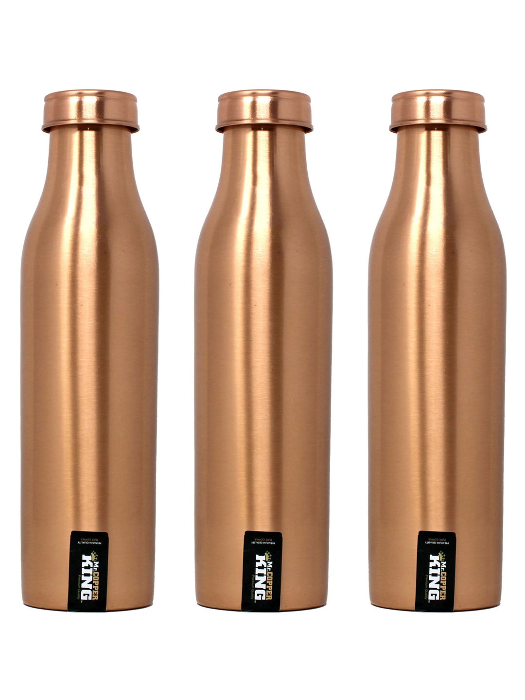 

MR. COPPER KING Brown Set of 3 Copper Water Bottle 900ML