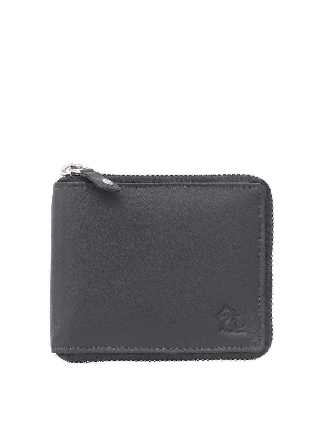 

Kara Men Leather Zip Around Wallet, Brown