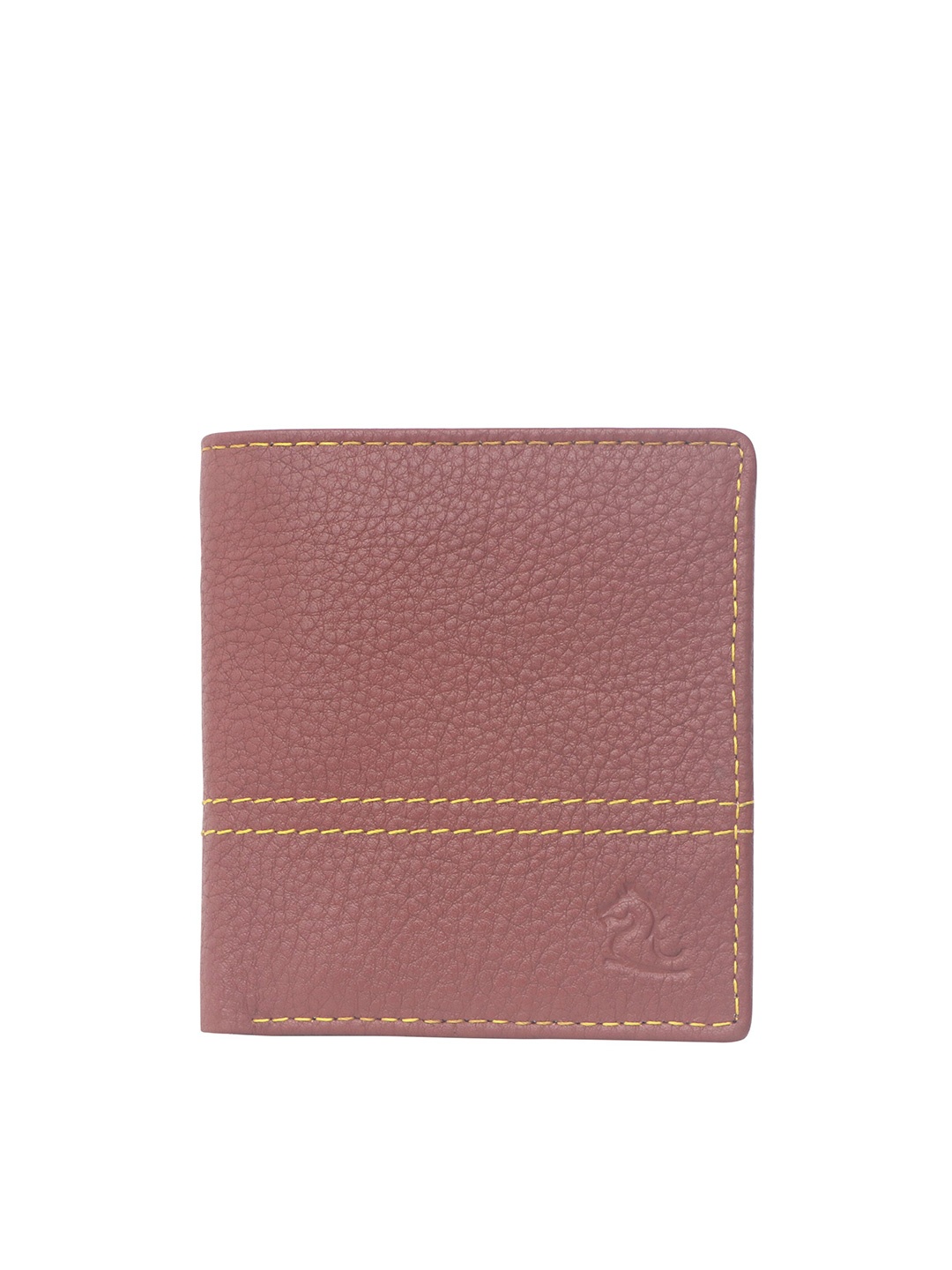 

Kara Men Leather Two Fold Wallet, Orange