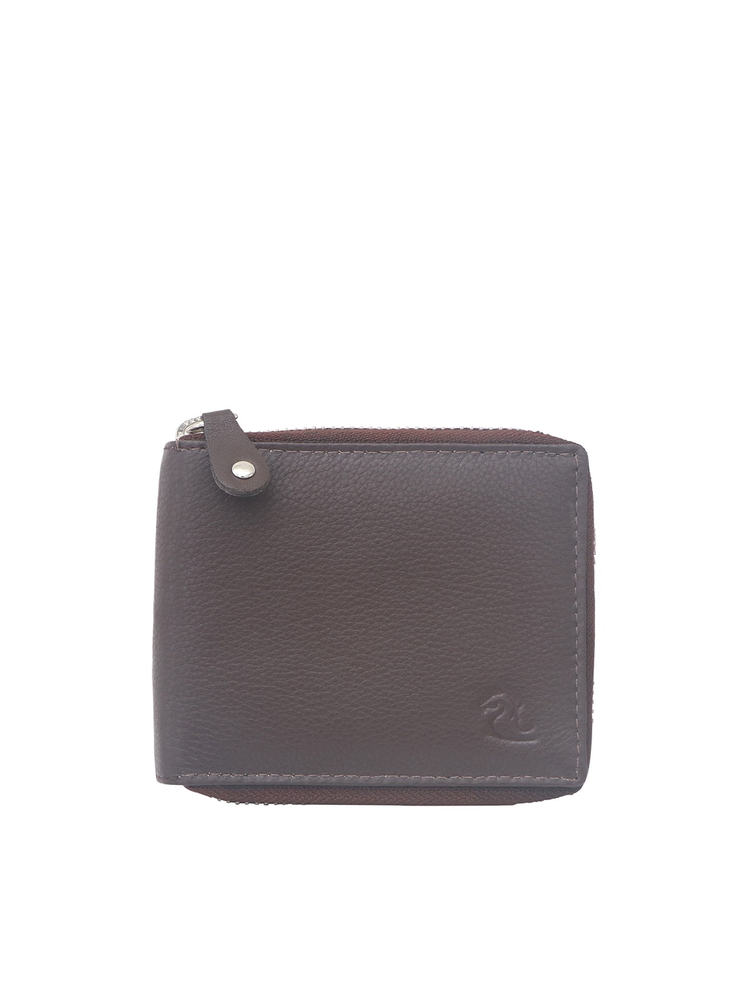 

Kara Unisex Leather Zip Around Wallet, Brown