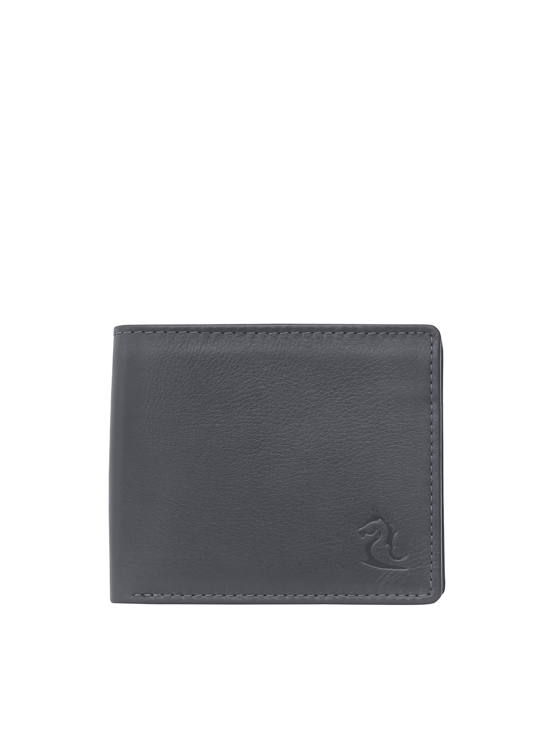 

Kara Men Leather Two Fold Wallet, Black