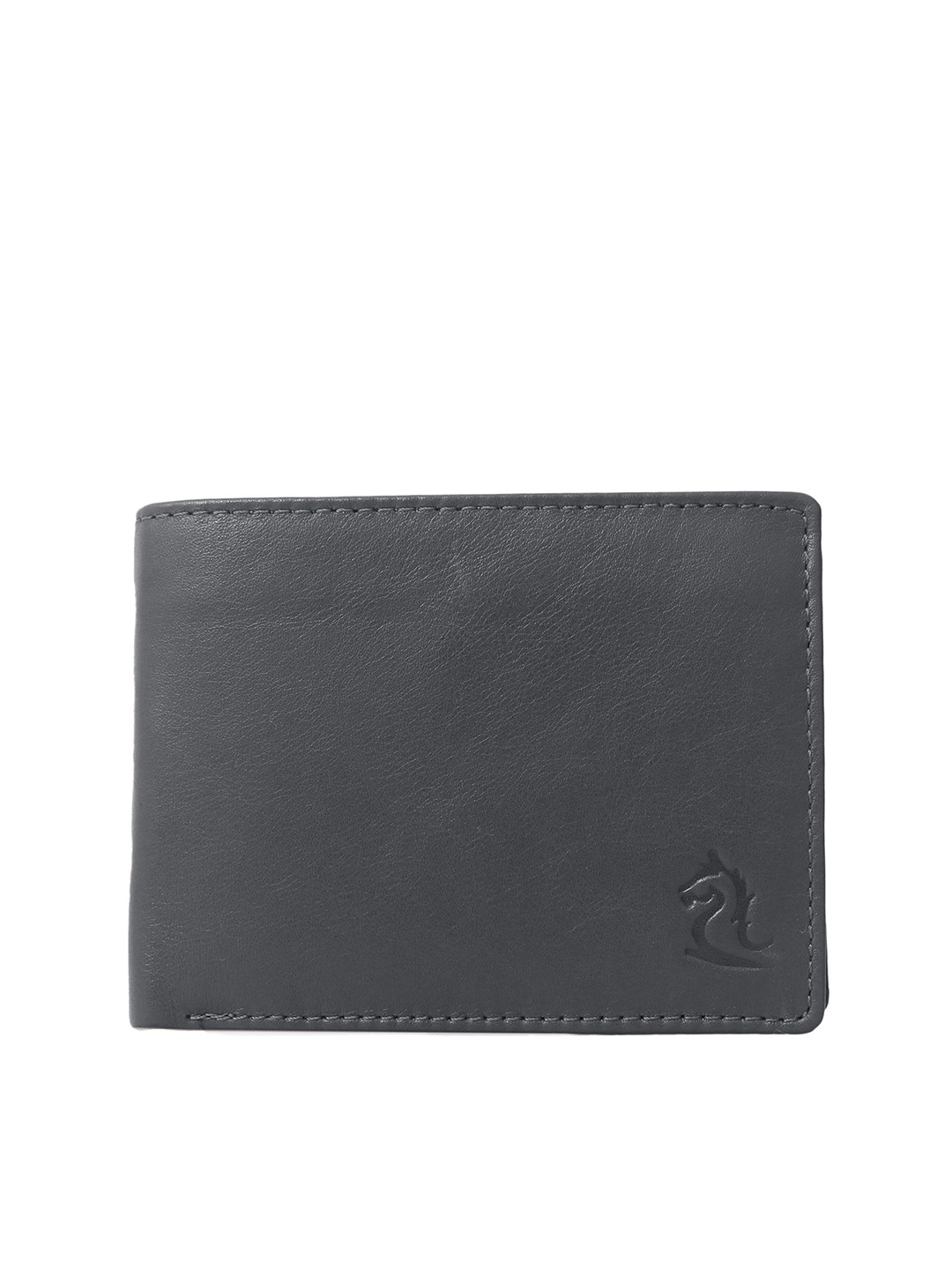

Kara Men Leather Two Fold Wallet, Black