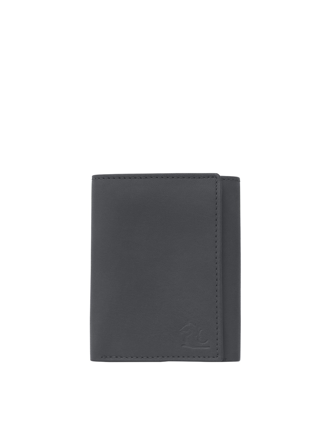 

Kara Men Leather Three Fold Wallet, Black