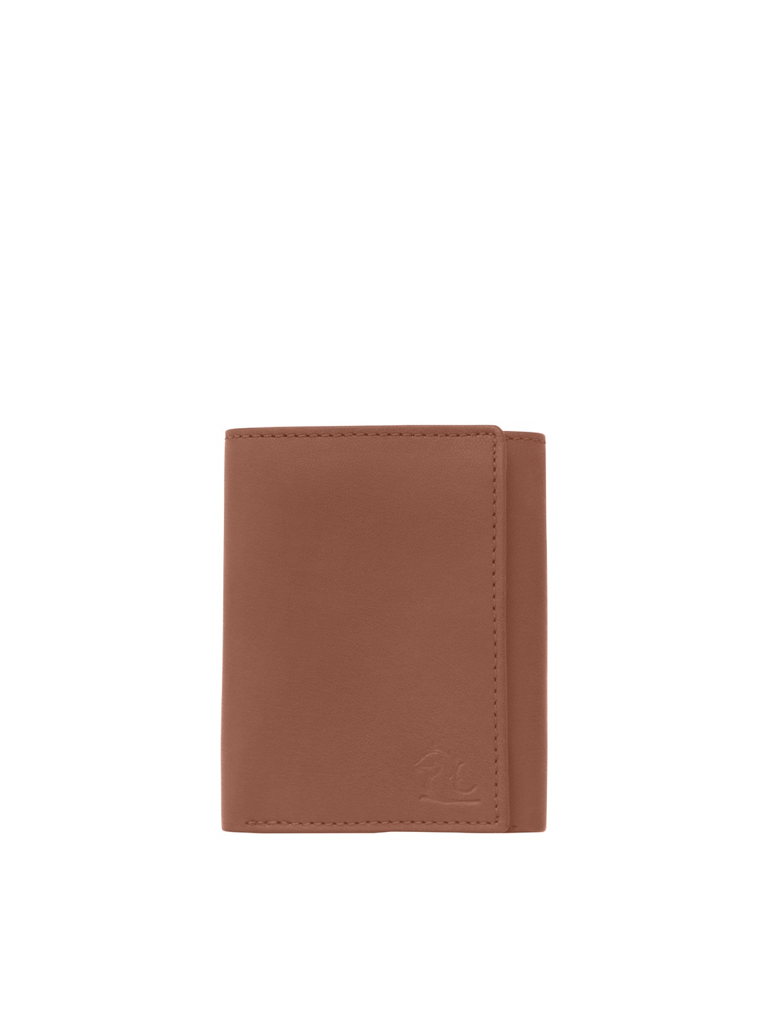 

Kara Men Leather Three Fold Wallet, Tan