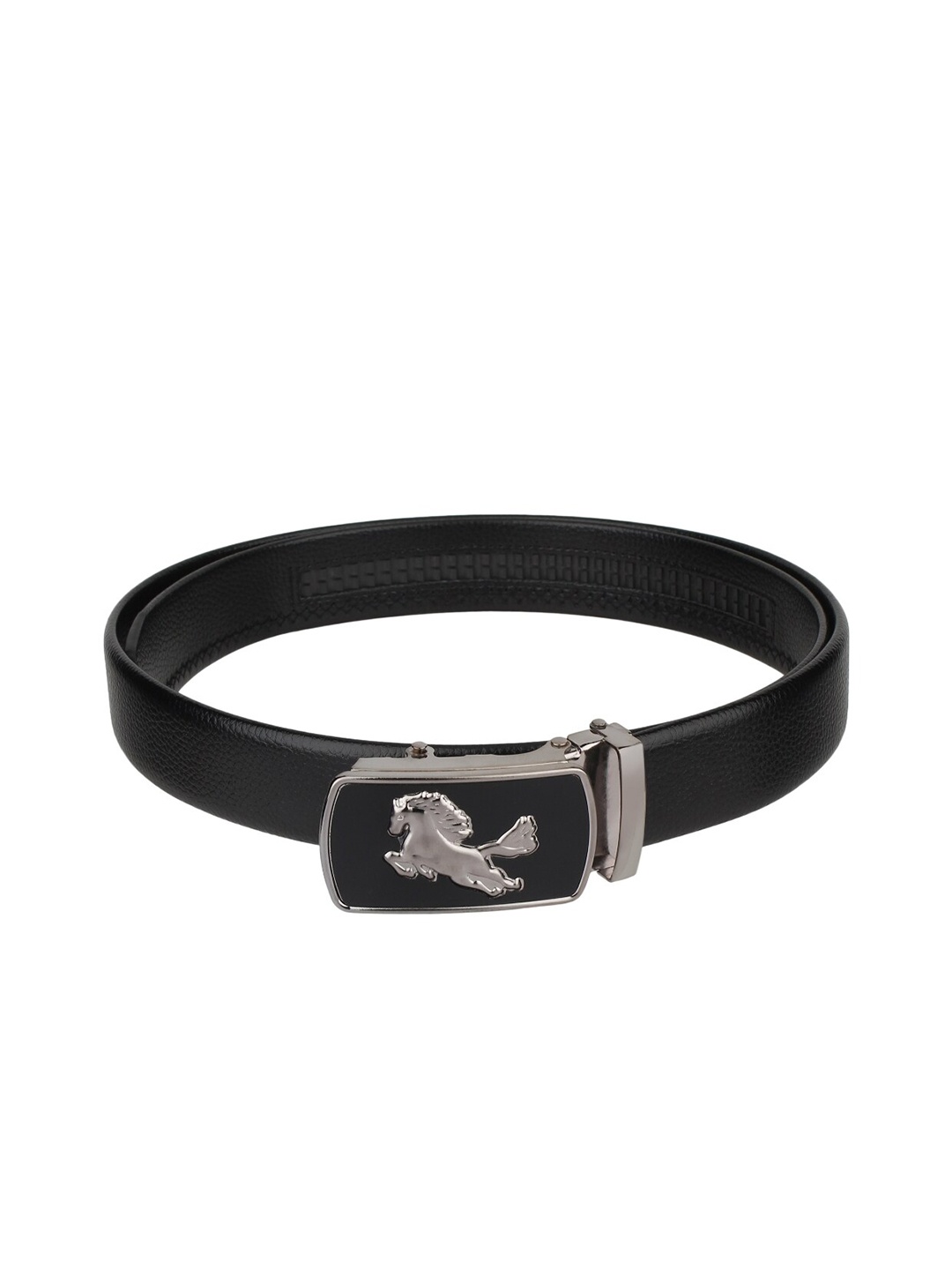 

Elite Crafts Men Textured Leather Formal Belt, Black