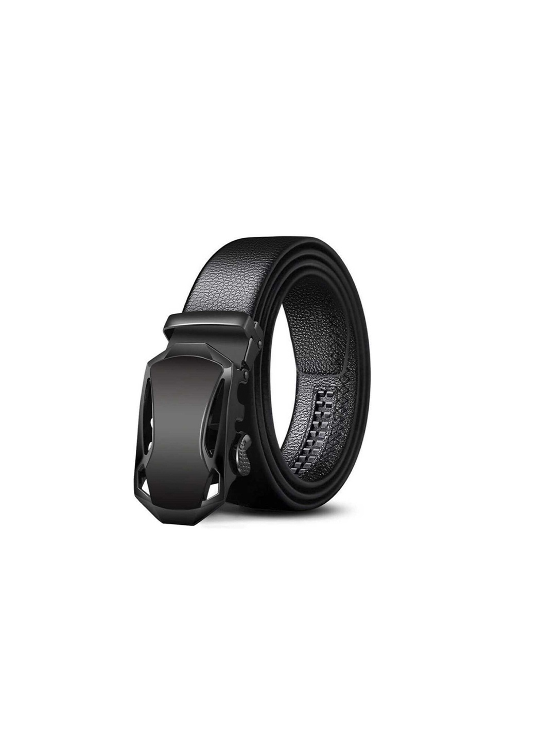 

Elite Crafts Men Textured Leather Formal Belt, Black