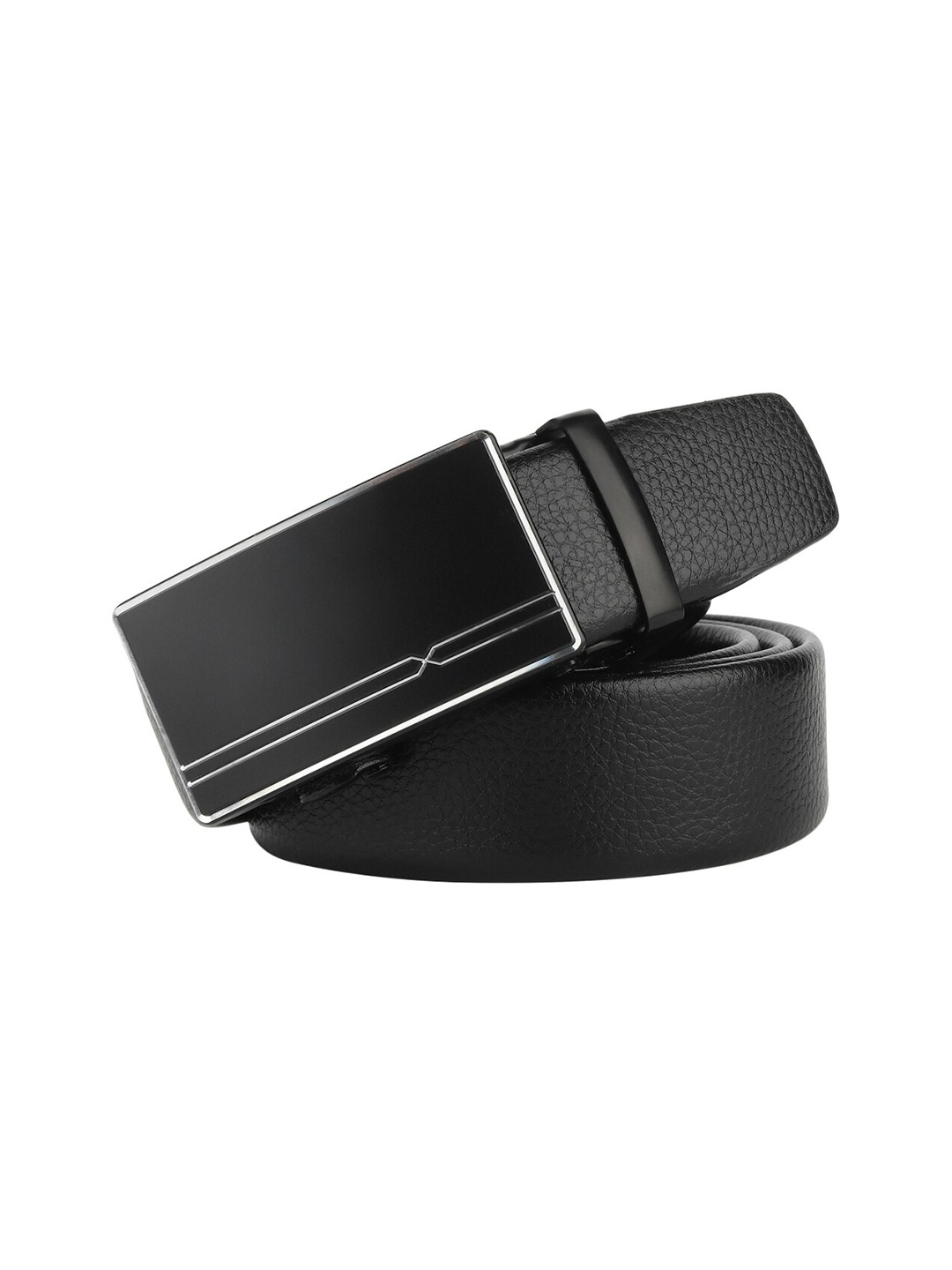 

Elite Crafts Men Textured Leather Formal Belt, Black