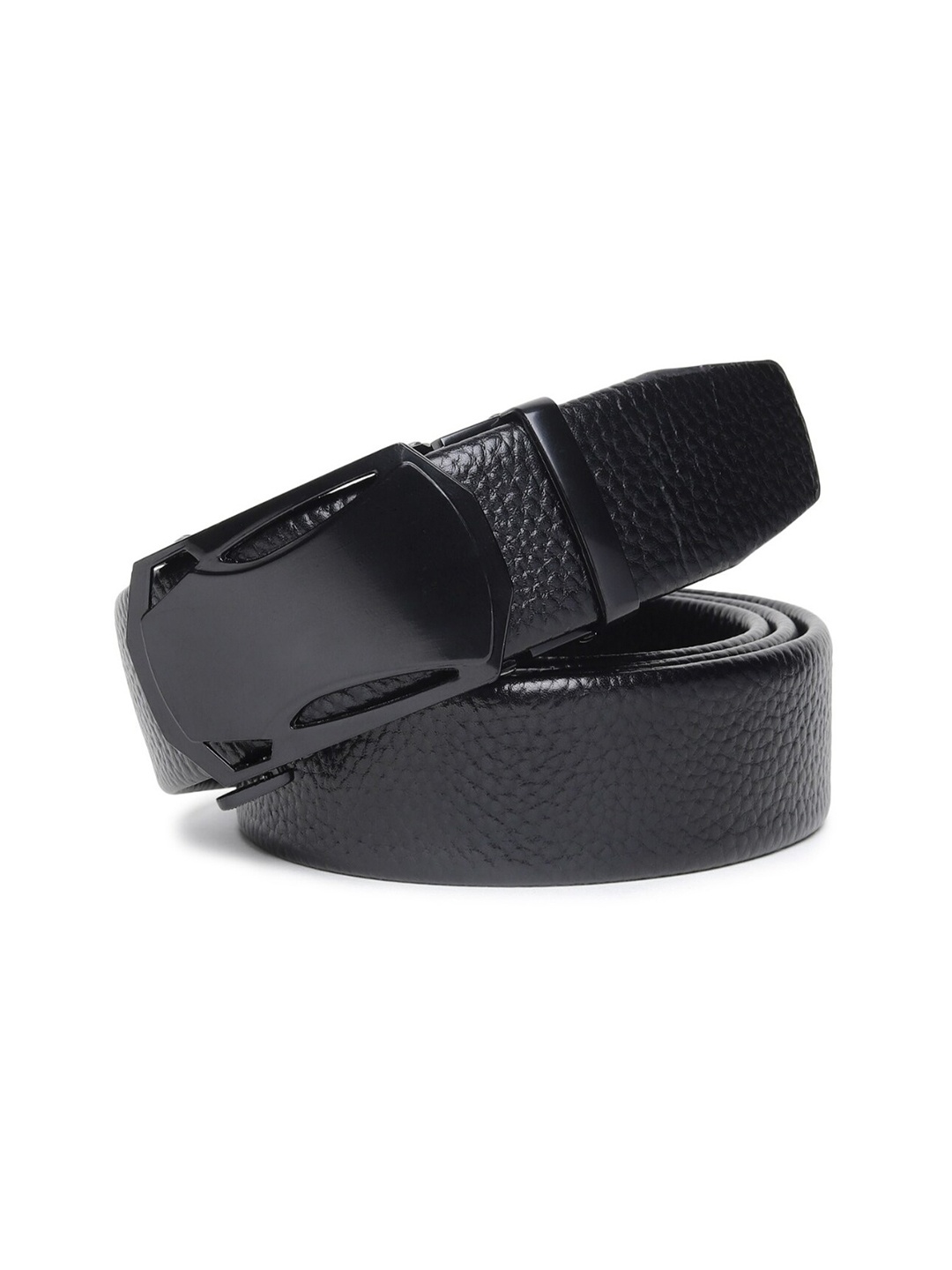 

Elite Crafts Men Textured Leather Formal Belt, Black