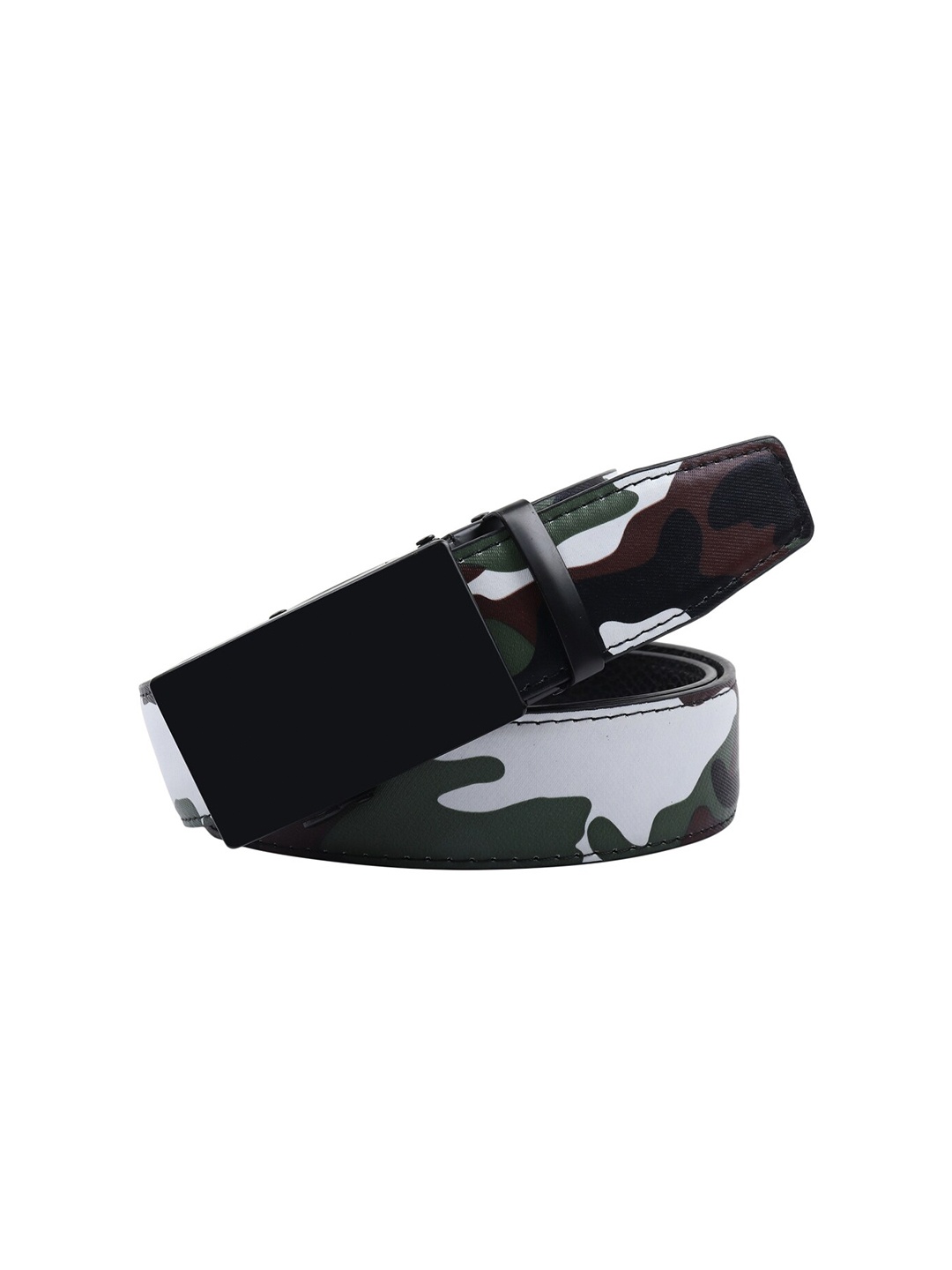 

Elite Crafts Men Camouflage Printed Leather Belt, Brown