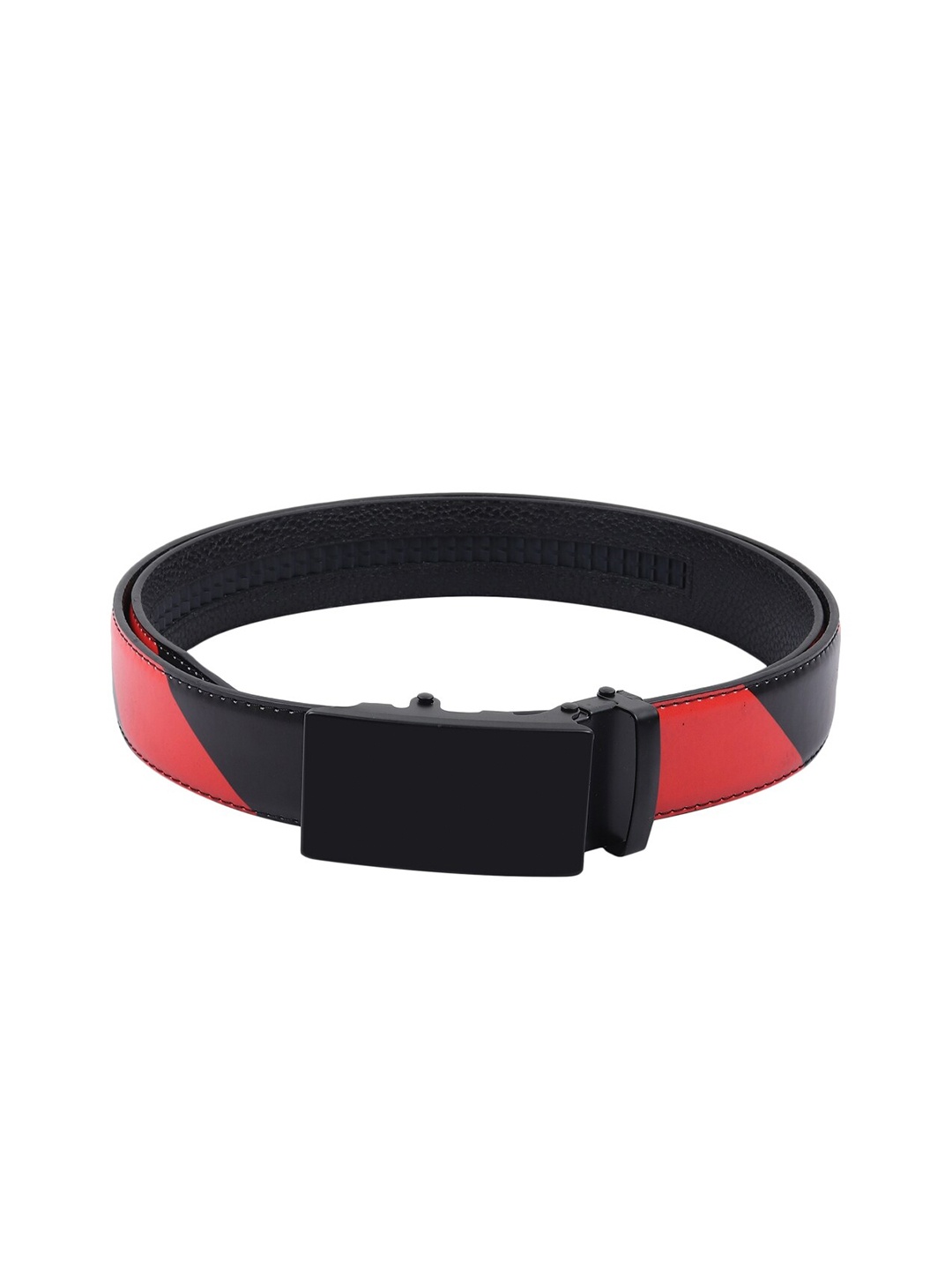 

Elite Crafts Men Printed Leather Belt, Red