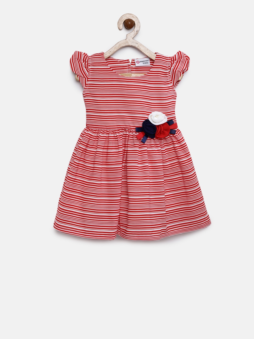 

Peppermint Girls Red & White Striped Fit & Flare Dress