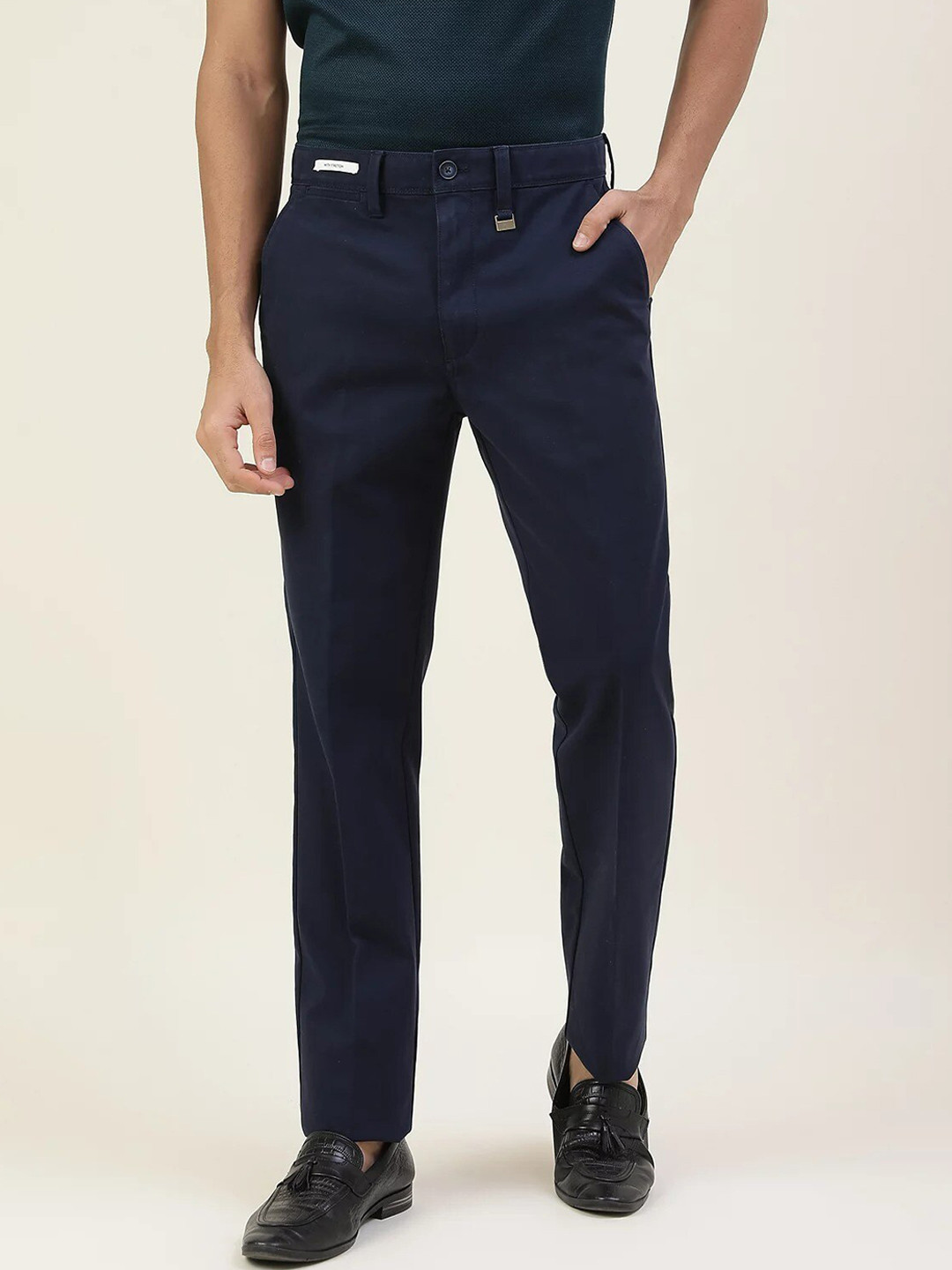

Marks & Spencer Men High Rise Trouser, Navy blue