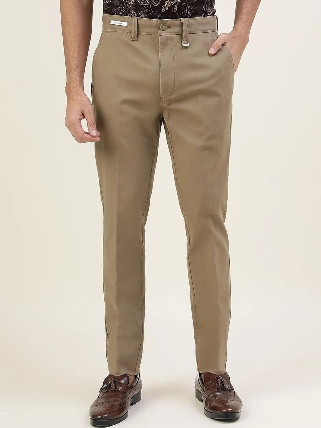 

Marks & Spencer Men High Rise Trouser, Brown