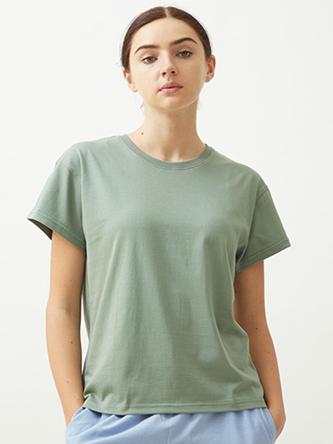 

Saltpetre Women Organic Cotton T-shirt, Green