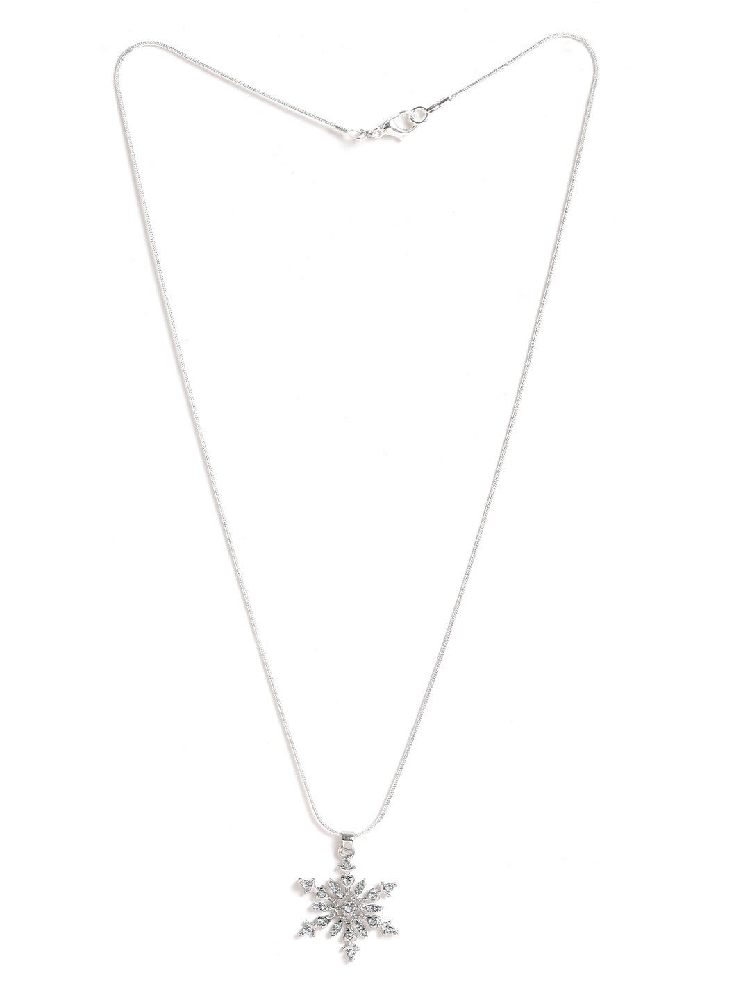 

EL REGALO Silver-Plated Necklace, White